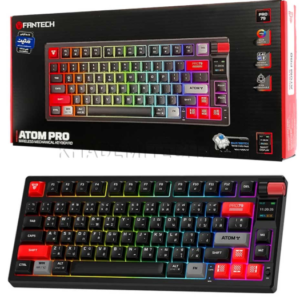 کیبورد بی سیم گیمینگ فنتک مدل FANTECH ATOM PRO79 MK917 BLUE SWITCH مشکی